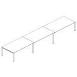 Extra Large Rectangular Shape Table (18, 20 and 22 Persons)
