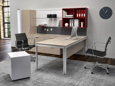 Neko Operational Office Desk With Optional Modesty Panel & Return Main Image