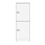 Pancho Locker 2 Doors, Internal Locker L350 Mm