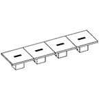 Large Rectangular Shape Table (16 Persons)