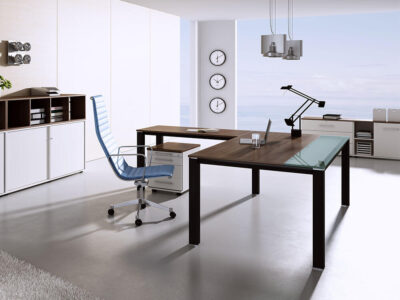 Paige – Executive Desk with Optional Return & Modesty