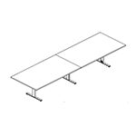 Medium Rectangular Shape Table (12 and 16 Person)