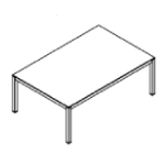 Small Rectangular Shape Table (6 and 8 Persons)