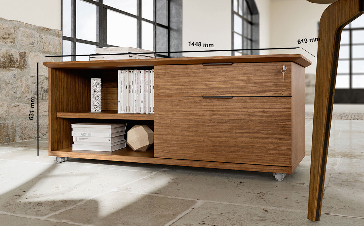 Padrig 1 – Wood Finish Storage Unit Size