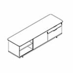 L2103 x D621 x H631 (1 Drawer + 1 Filling Drawer)