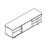 L2103 x D621 x H631 (3 Drawers)