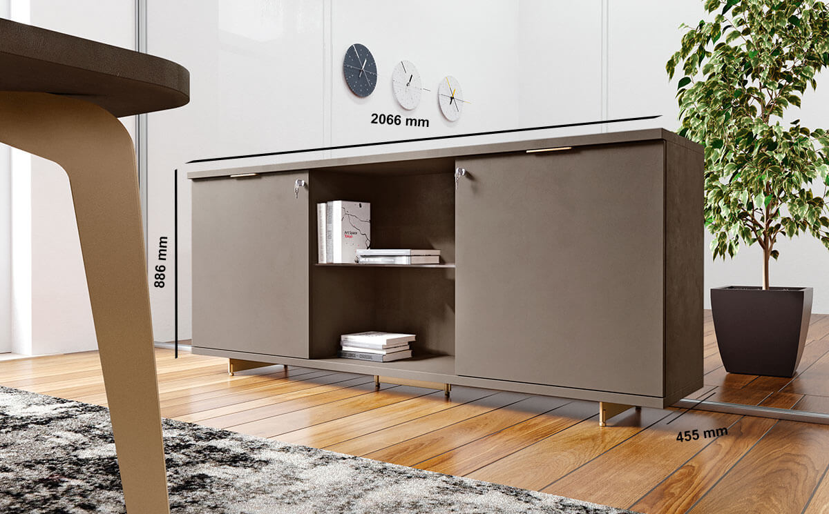 Padrig – Storage Unit With Hinged Doors Size