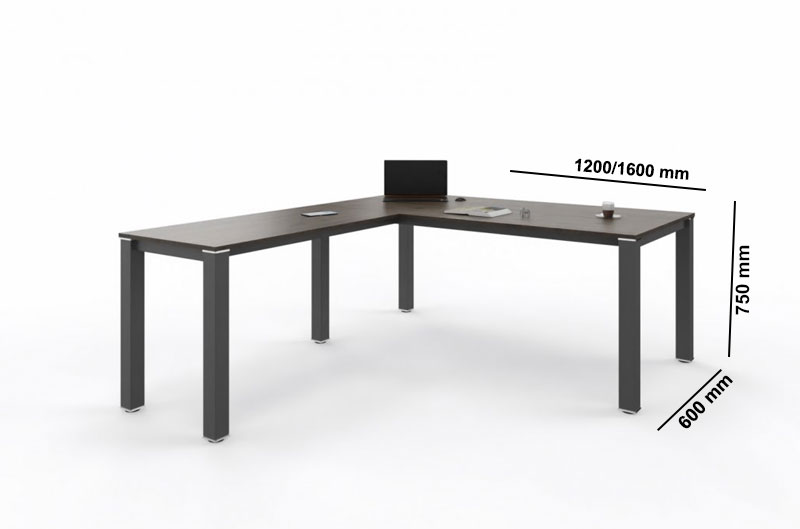 Paige – Executive Desk With Optional Return & Modesty Size Img