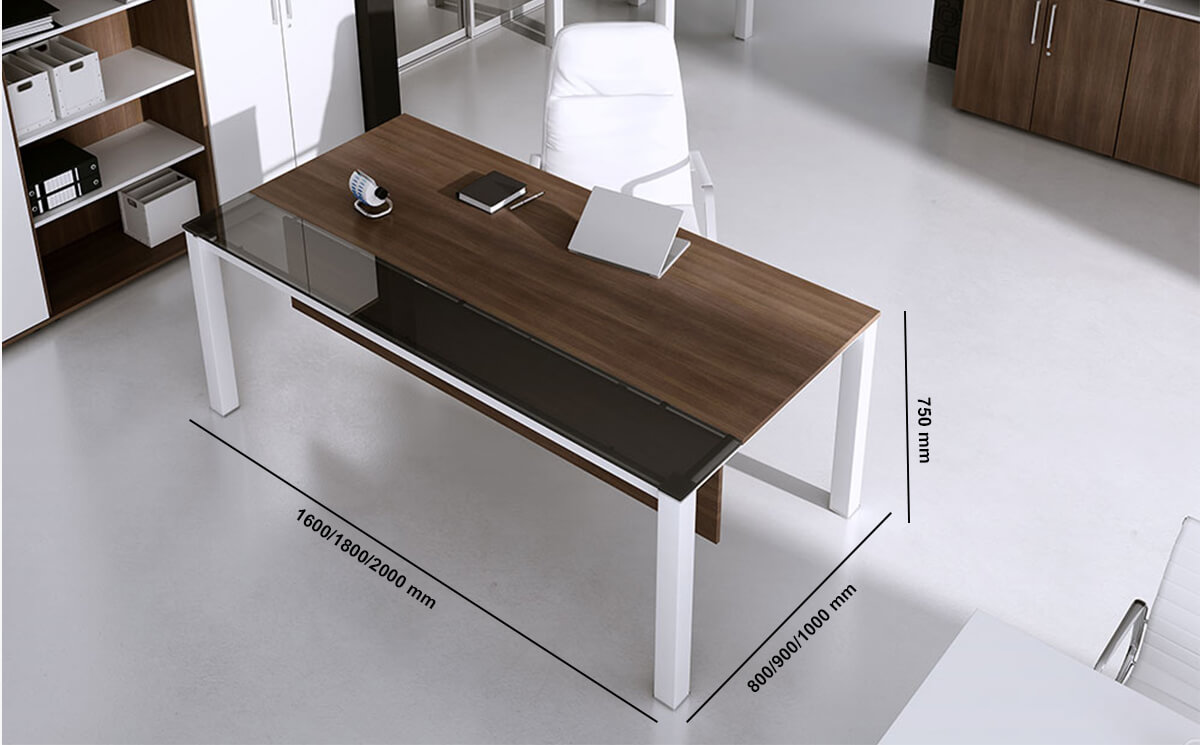 Paige – Executive Desk With Optional Return & Modesty