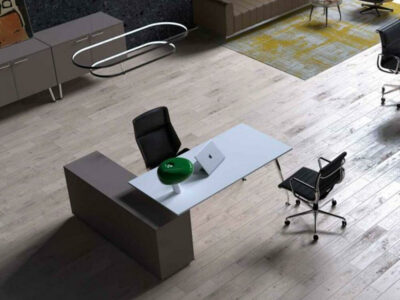 Pakhi Executive Desk With Optional Return And Credenza Unit 02
