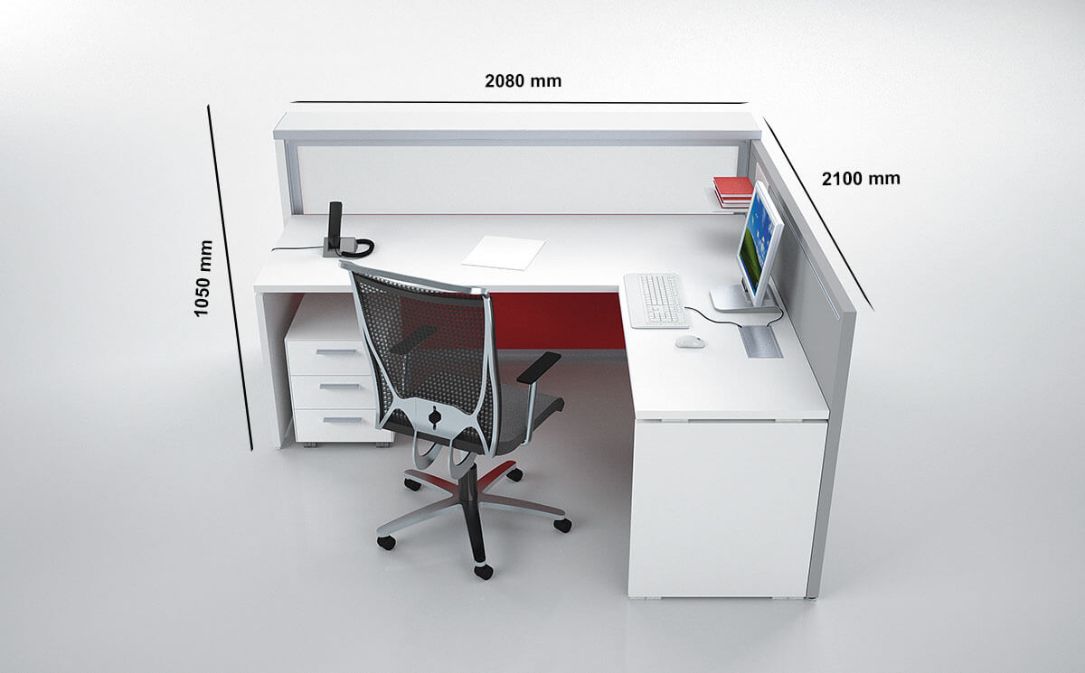 Rabani 1 – Reception Desk Size