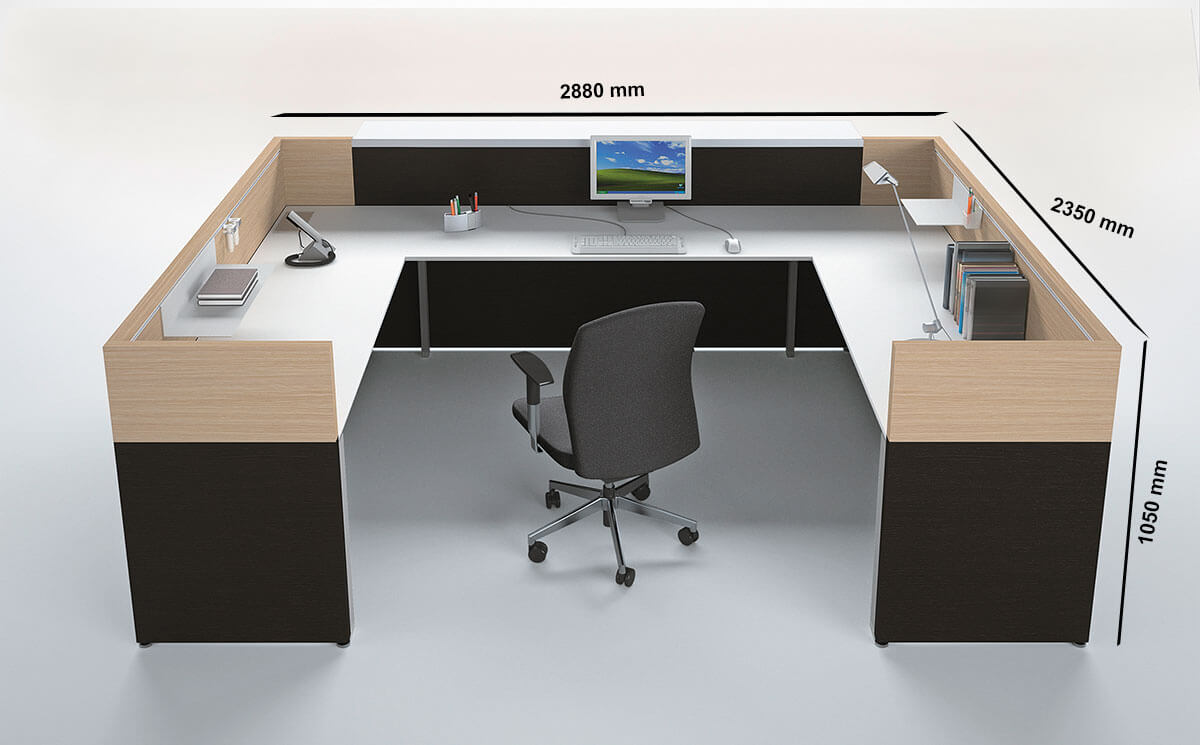Rachi 2 – Reception Desk Size