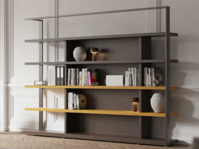 Romilda 6 – Bookcase With Optional Tv Hutchstand 01