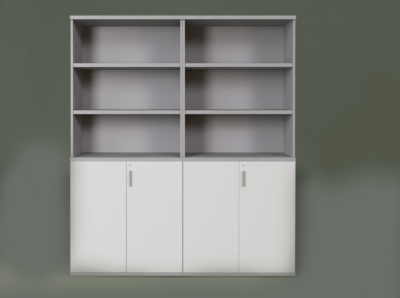 Saavi 1 – High Storage Unit With Doors And Open Shelves 02 (1)