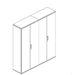 L1804 x D434 x H1968(Storage Unit with Doors)