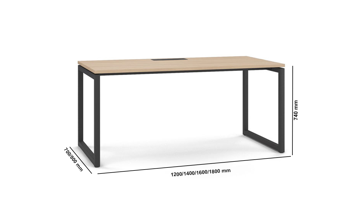 Alessio Operational Desk With Optional Return And Modesty Panel Size Img