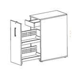 Carsyn Pedestal Storage Unit Pedestal H 1081 With Drawer