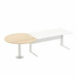 Desk with Circular Meeting Table