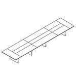 Large Rectangular Shape Table (with Board Insert, 14Persons)