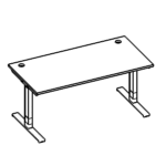 Desk with Fixed Leg