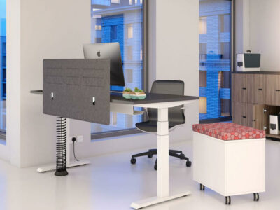 Eadric Height Adjustable Executive Desk With Optional Modesty Panel & Pedestal 03