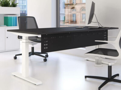 Eadric Height Adjustable Executive Desk With Optional Modesty Panel & Pedestal Main