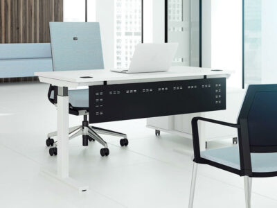 Eamon Height Adjustable Executive Desk With Optional Credenza Unit Main Img