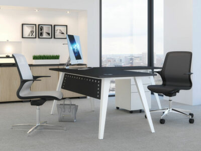 Eash Executive Desk With Optional Return And Pedestal Unit Main Img