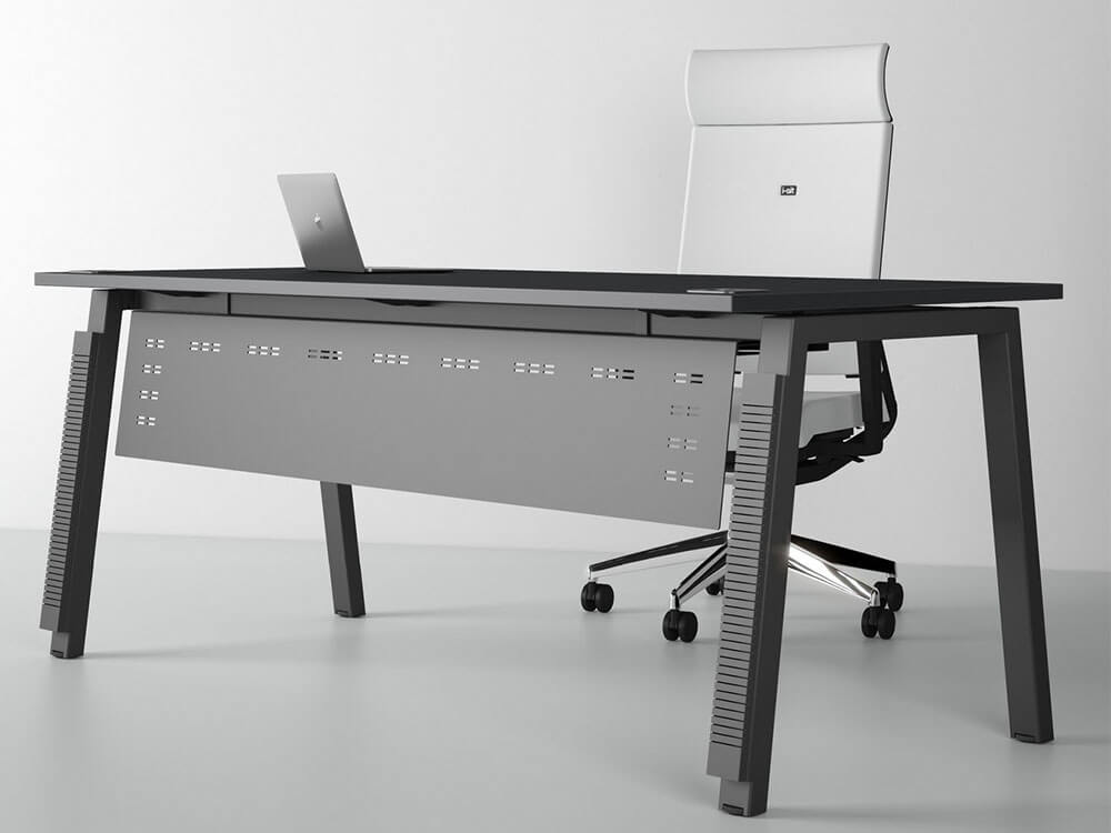 Eashta Executive Desk With Optional Pedestal And Modesty Panel 01