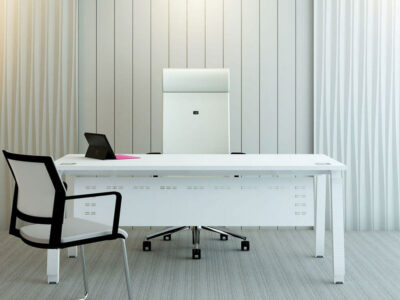 Eashta Executive Desk With Optional Pedestal And Modesty Panel Main Img