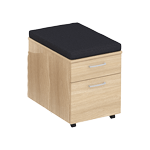 Eashta Pedetal 2 Drawer With Pad