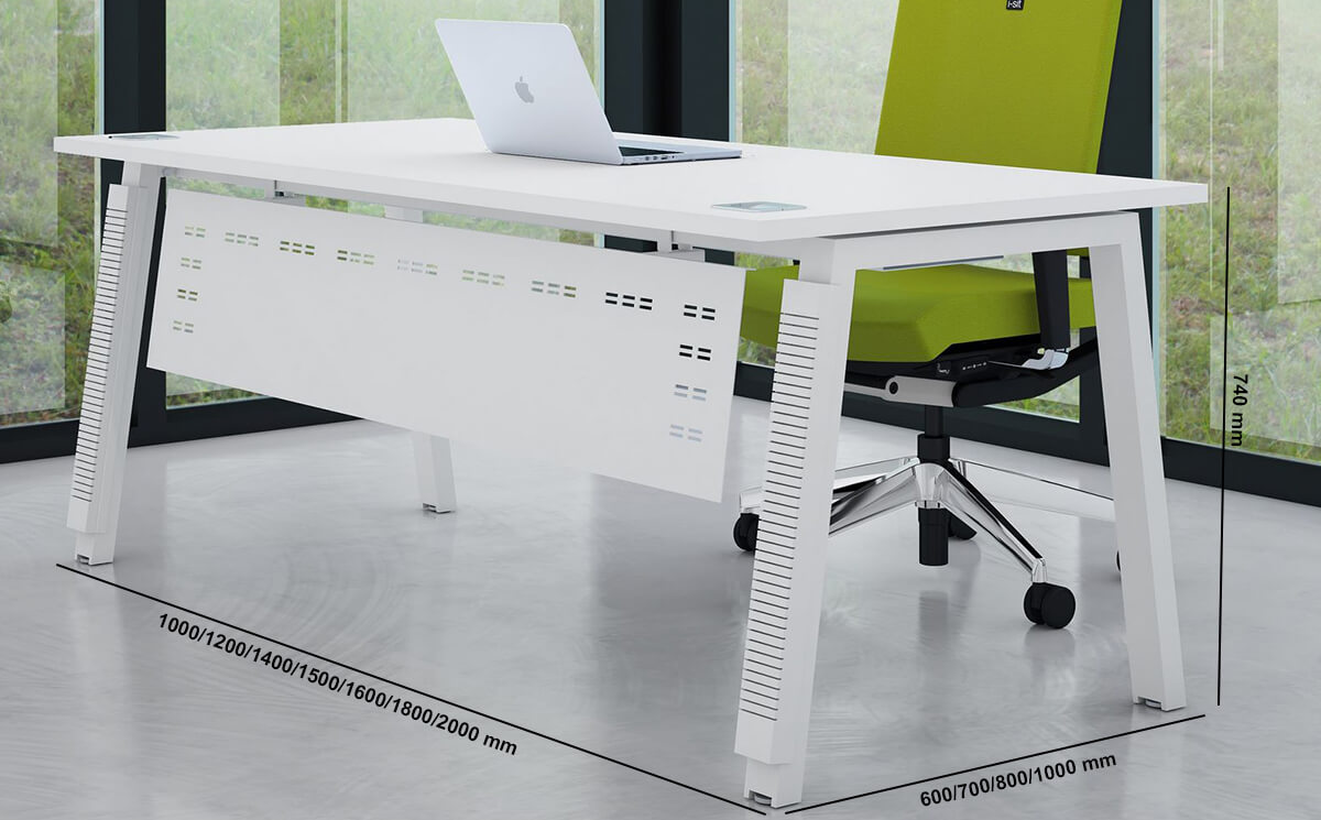 Eashta – Executive Desk With Optional Return, Pedestal And Modesty Panel