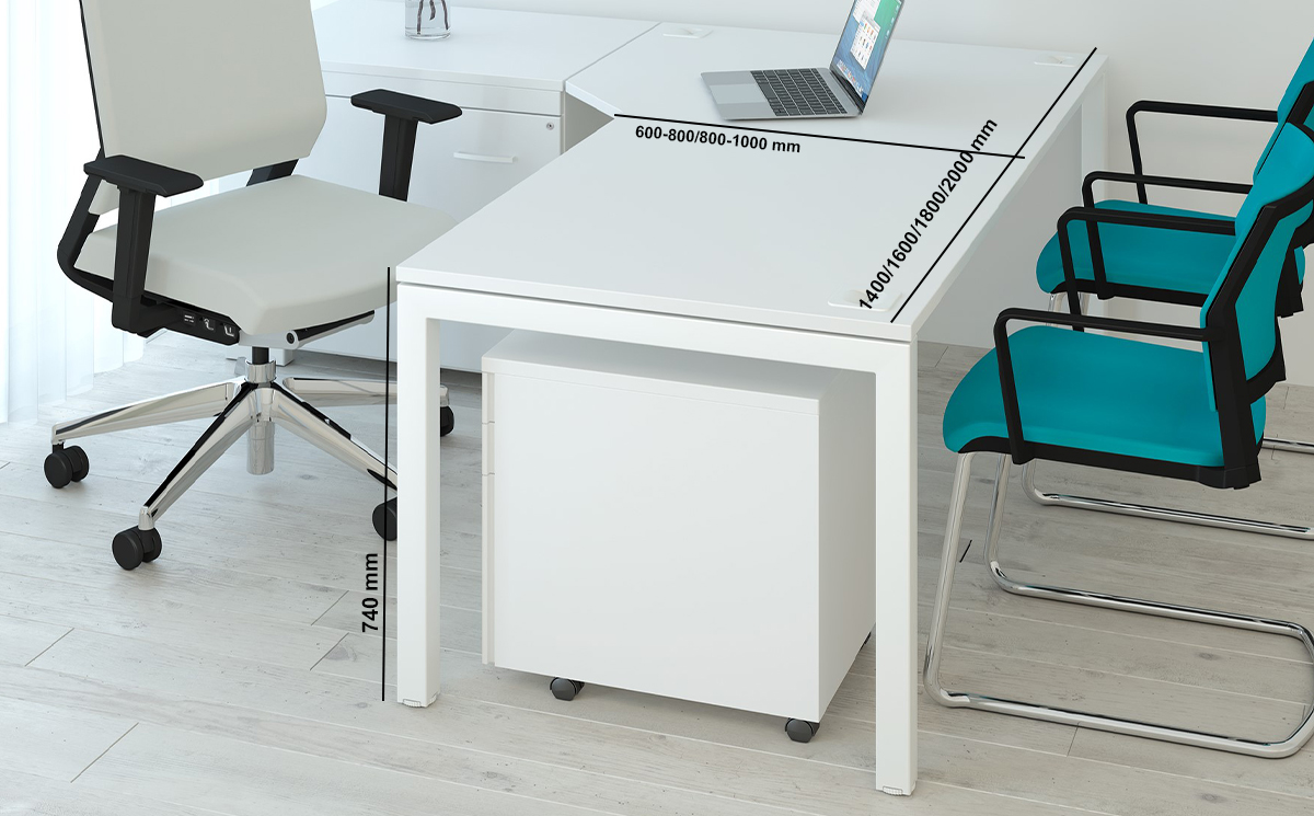 Eaton 1 – Executive Desk With Optional Return Pedestal Unit
