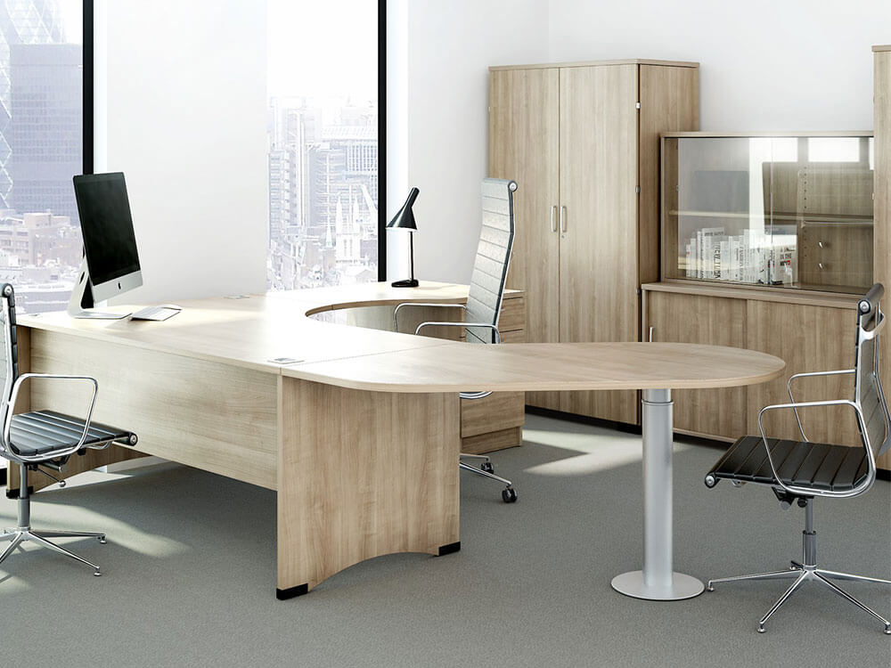 Edan 1 Executive Desk With Optional Return Unit And Meeting Table 01 Img