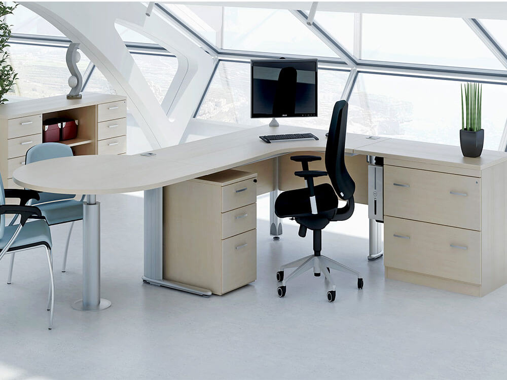 Eder Height Adjustable Executive Desk With Optional Meeting Ends 02 Img