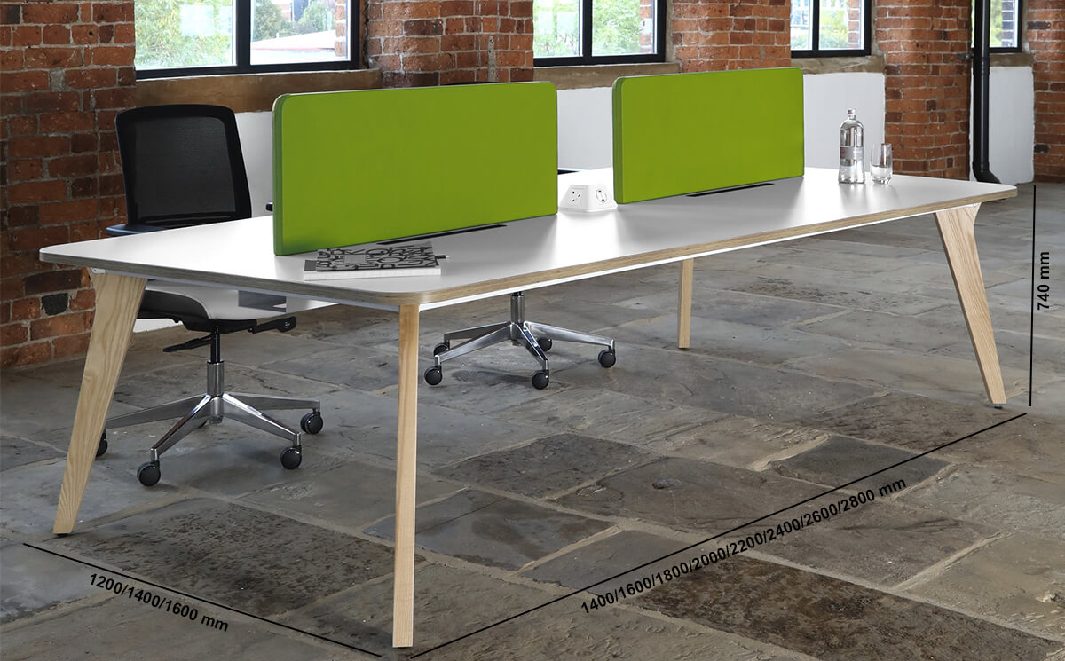 Edyt Back To Back Operational Desk With Dividing Screen For 2 And 4 Person Size Img