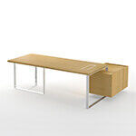 Fabrice Desk With Credenza Left