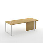 Desk With Modesty Panel