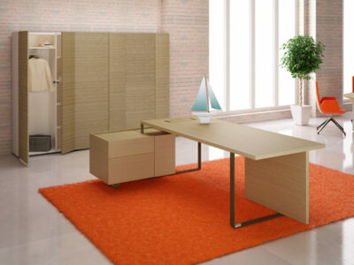 Fabrice Executive Desk With Modesty Panel And Credenza Unit Featured Image 1
