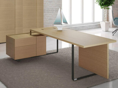 Fabrice Executive Desk With Modesty Panel And Credenza Unit Featured Image 6