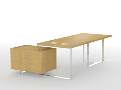 Fabrice Executive Desk With Modesty Panel And Credenza Unit Featured Image 8