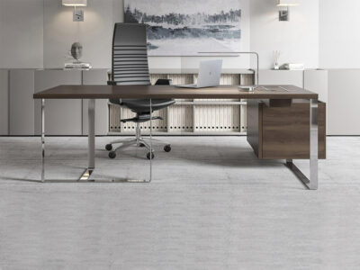 Fabrice – Executive Desk With Modesty Panel And Credenza Unit