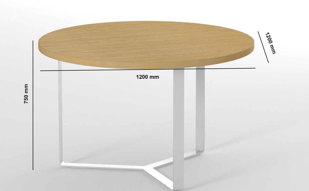 Fabrice1 Round And Square Meeting Room Table Dimension Image