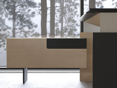 Fabron 1 Operational Desk With Height Adjustable Panel Legs And Operational Credenza 7