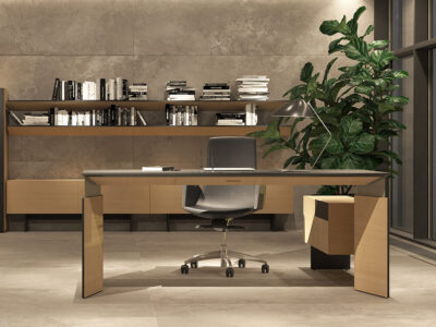 Fabron 1 Operational Desk With Height Adjustable Panel Legs And Operational Credenza Featured Image