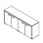 L1738 x D442 x H728 (Melamine Frame)