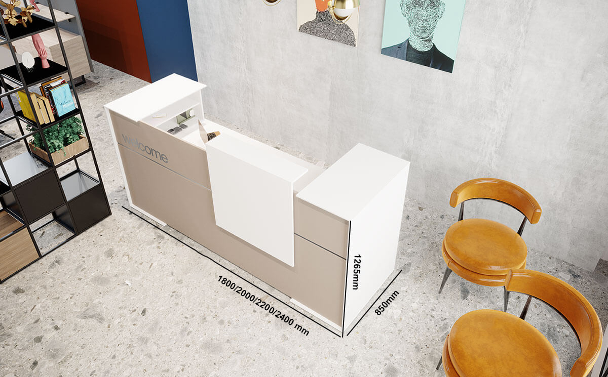 Ines Small Reception Desk Size Img