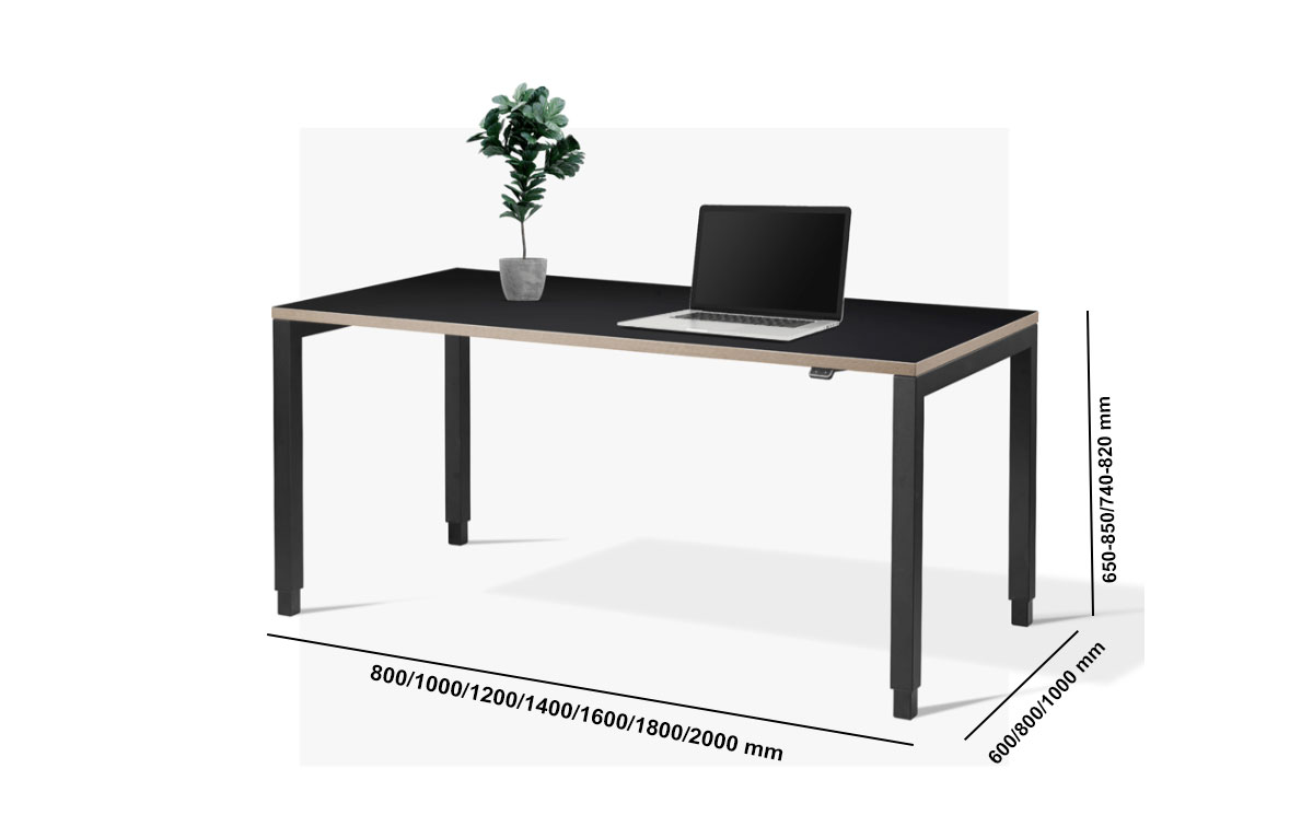 Lamya Height Adjustable Operational Desk Size Img