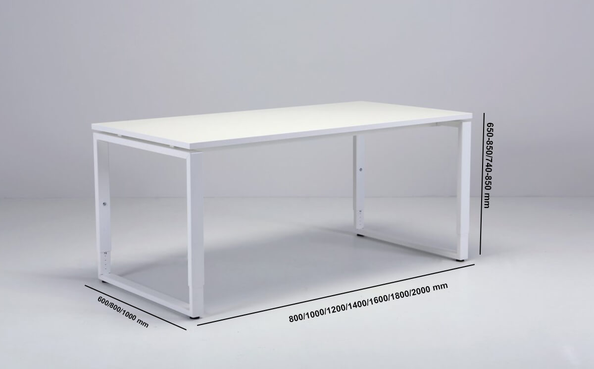 Lanie 1 Height Adjustable Operational Desk With Optional Return Size Img