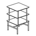 Maalay 3 Tiered Shelving